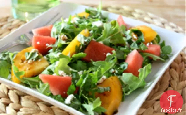 Salade Pastèque -tomate Et Roquette