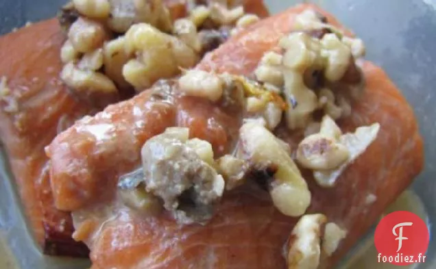 Le Meilleur Saumon Mariné (Ou Truite Arc-En-Ciel) À La Noix D'Érable