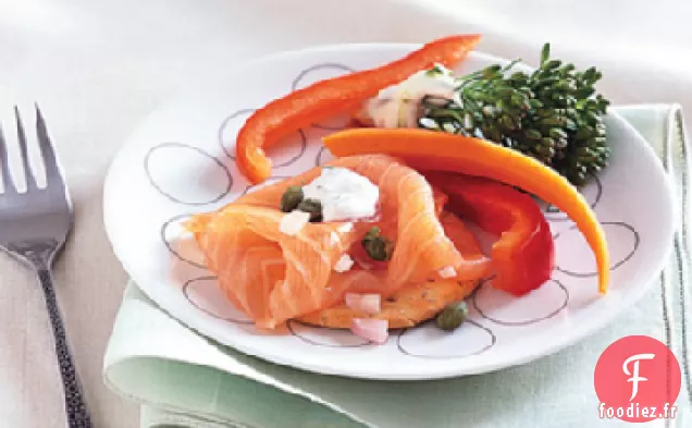 Plateau de Saumon Fumé à la Crème Sure à l'Aneth