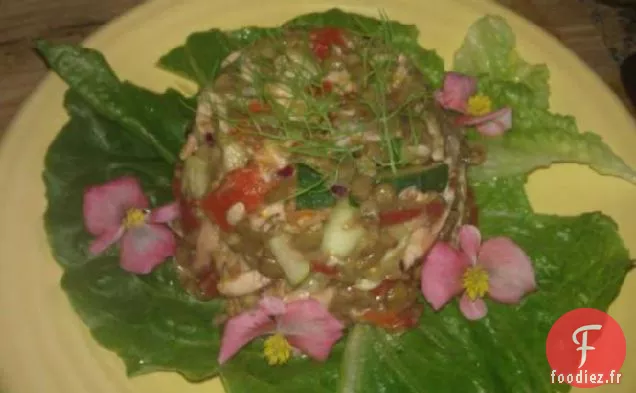 Salade De Lentilles Citronnées Au Saumon