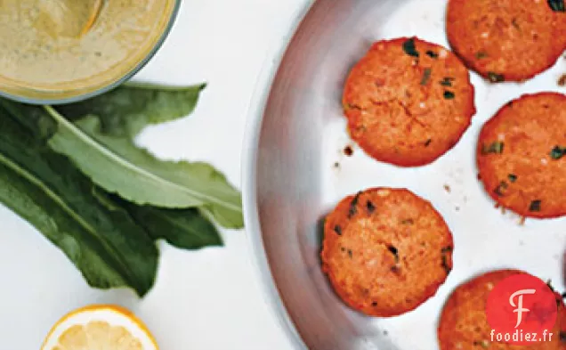 Gâteaux de Saumon à la Sauce à l'Oseille