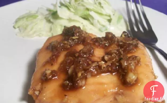 Steak de Saumon à la Sauce Caramel (Ca Kho Vietnamien)