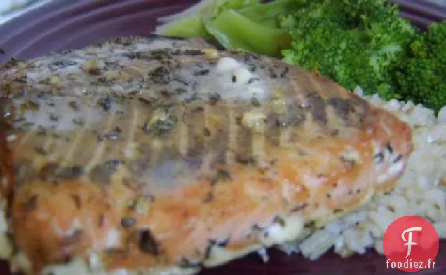 Saumon à la Moutarde Et au Thym à l'Érable