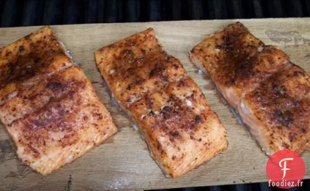Saumon Planché À L'Érable Et Frotté D'Épices