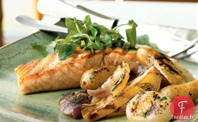 Saumon Sauvage Grillé et Légumes