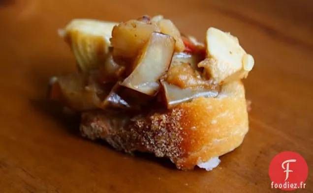 Bar Rayé Avec Salsa Verde Et Légumes Rôtis Méditerranéens