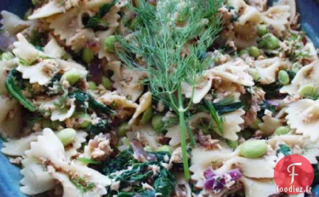 Salade de Pâtes au Saumon et à l'Edamame