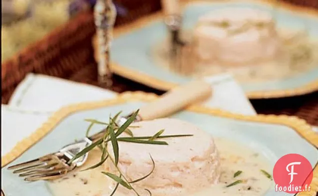 Timbales de Fruits de Mer au Beurre Blanc d'Estragon