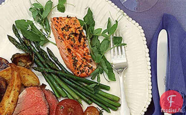 Saumon Rôti à l'Oseille et au Citron