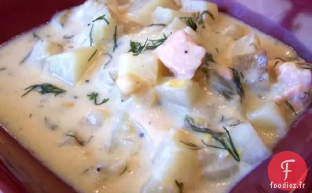 Chaudrée de Saumon Fumé