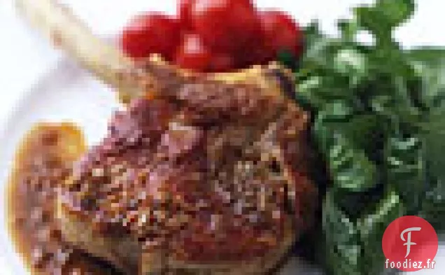 Côtelettes de Veau Rôties à la Roquette