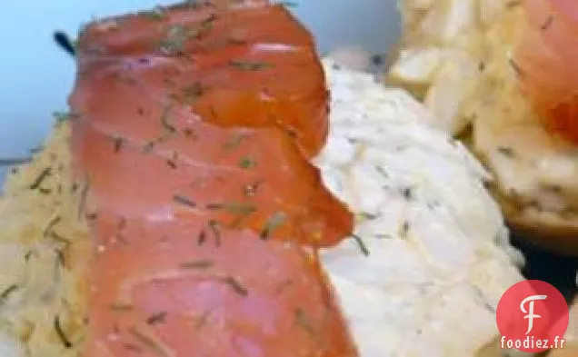 Tartines de Salade de Saumon Fumé et d'Œufs