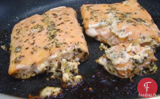 Sauce à l'Orange et au Basilic sur des Filets de Saumon