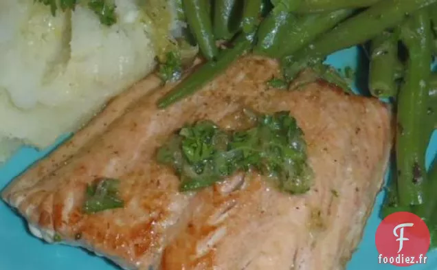 Purée d'Ail Poêlée et Haricots Verts