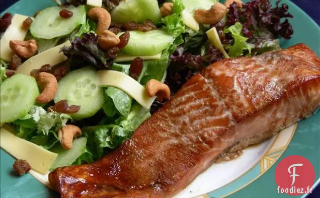 Gâteaux de Saumon Frais Au Citron Vert, Gingembre et Herbes