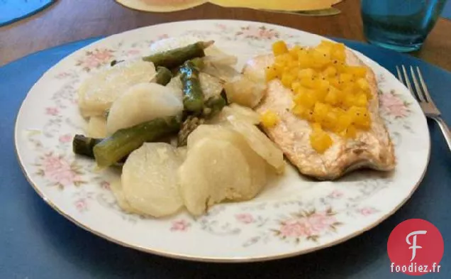 Le Printemps A Fait Jaillir Le Saumon Aux Asperges