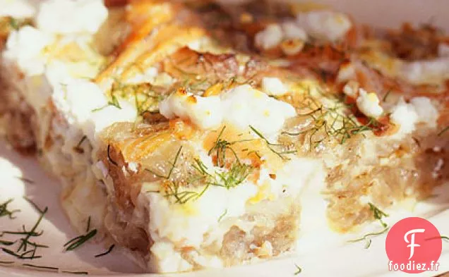 Frittata au Saumon Fumé, au Fromage de Chèvre et à l'Aneth Frais