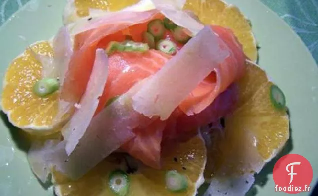 Salade de Fenouil, Saumon Fumé et Orange