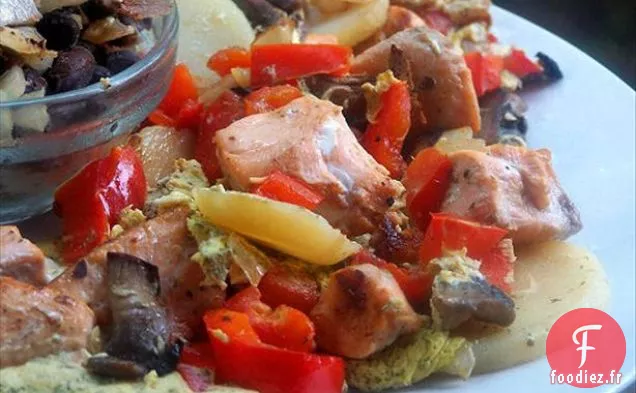 Saumon Hawaïen Avec Salsa À L'Ananas