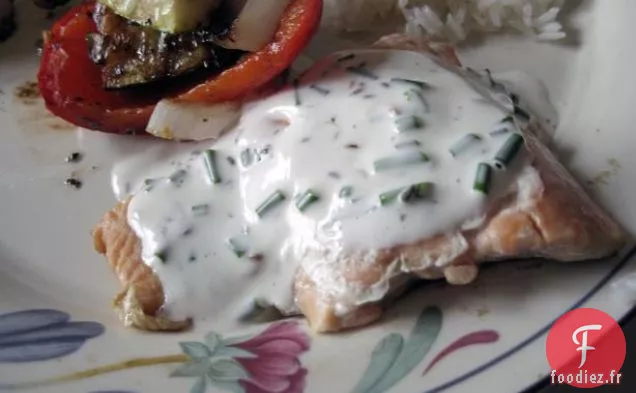 Sauce Ciboulette pour Saumon Grillé
