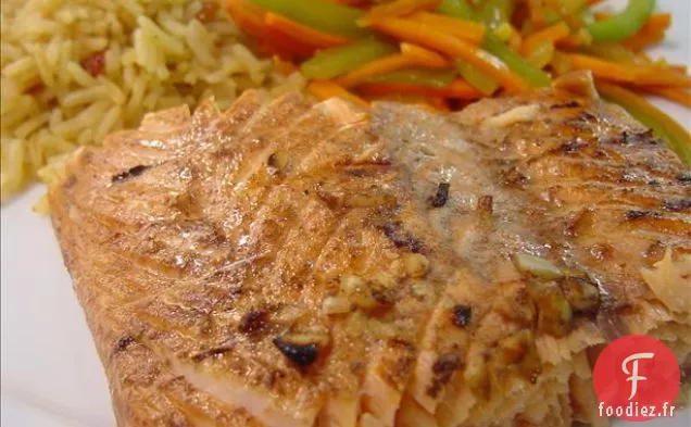 Saumon Grillé au Citron et au Soja