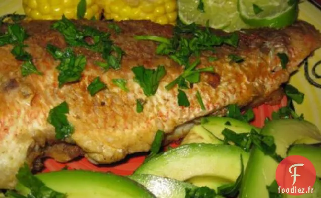 Vivaneau Frit À L'Avocat