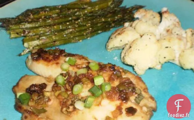 Sole Au Four et Asperges Rôties Au Sésame
