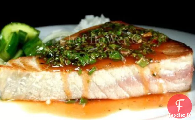 Steaks De Thon / Espadon Avec Vinaigrette Thaïlandaise