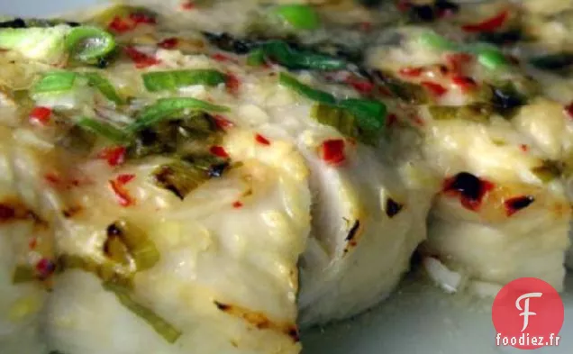 Steak d'Espadon au Gingembre, Citron et Ail.