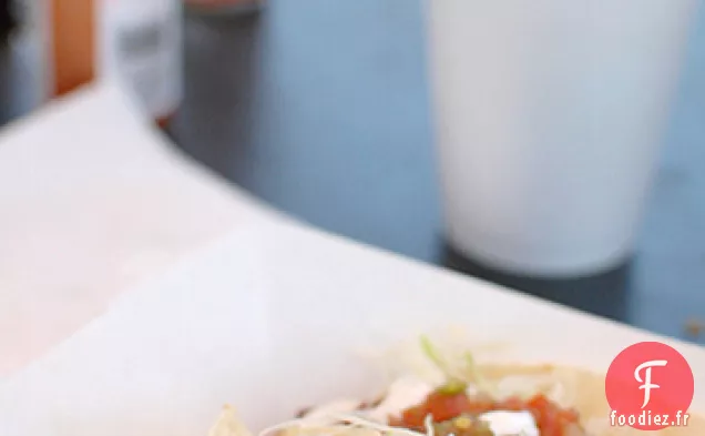 Tacos au Poisson Battu Cervesa