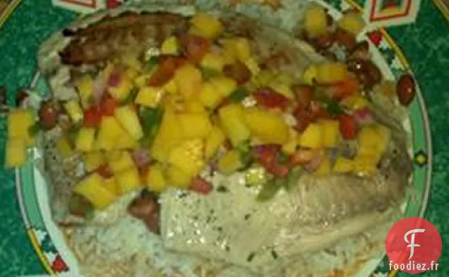 Salsa de Tilapia Grillé et Mangue