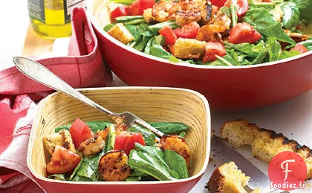Salade de Crevettes Grillées et Roquette
