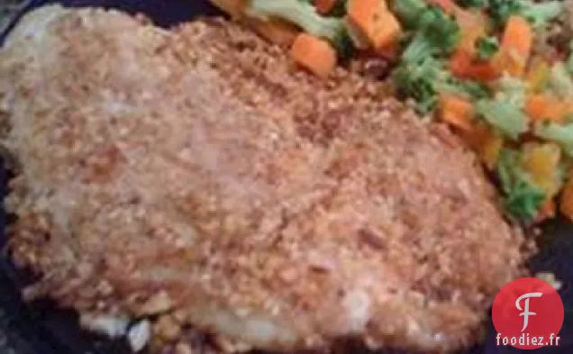 Tilapia En Croûte d'Amande et de Noix de Coco