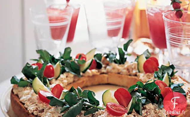 Crostini de Noël à la Truite Fumée