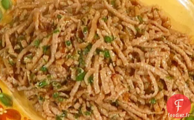 Nouilles de Blé à la Sauce aux Anchois: Bigoli en Salsa
