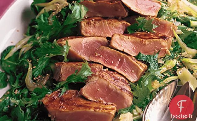 Thon Grillé au Caramel d'Échalote Miso