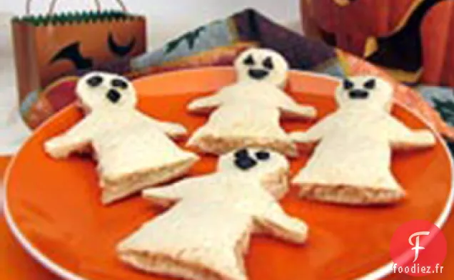 Sandwichs au Thon Spook (Surprise de Boîte à lunch d'Halloween)