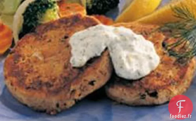 Galettes de Thon à la Sauce à l'Aneth