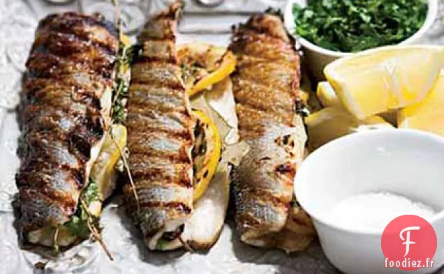 Branzino Grillé Farci au Citron