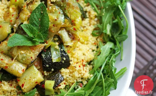Couscous Courgettes, Poireaux Et Roquette