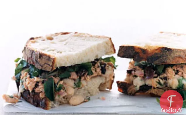Sandwichs au Thon et aux Haricots Toscans