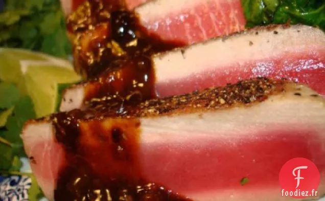 Thon Avec Glaçage Chipotle Aux Abricots