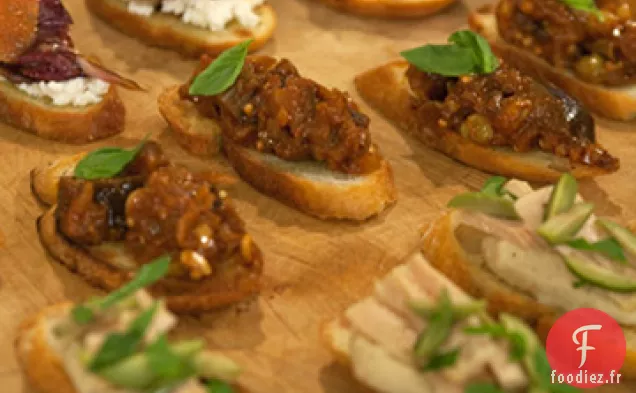 Crostini au Thon et Purée de Haricots Blancs