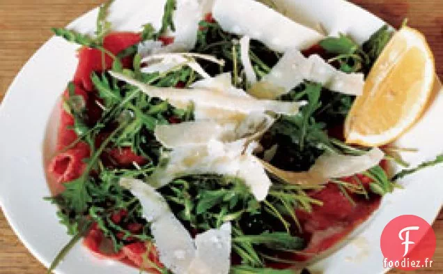 Carpaccio De Roquette, Citron Et Huile De Truffe