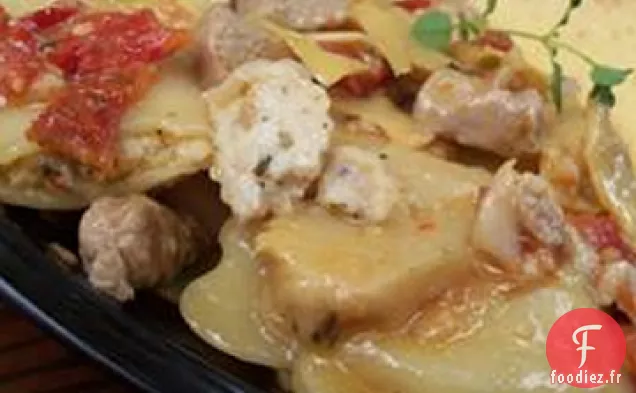 Pâtes au Thon, Tomates Séchées au Soleil, Cœurs d'Artichauts, Citron et Vin Blanc