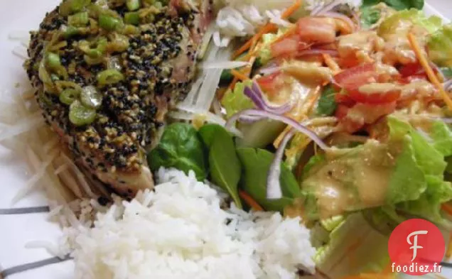 Thon Ahi Poêlé À La Maman De Teddy Avec Sauce Wasabi