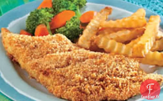 Filets De Poisson Croustillants Frits Au Four