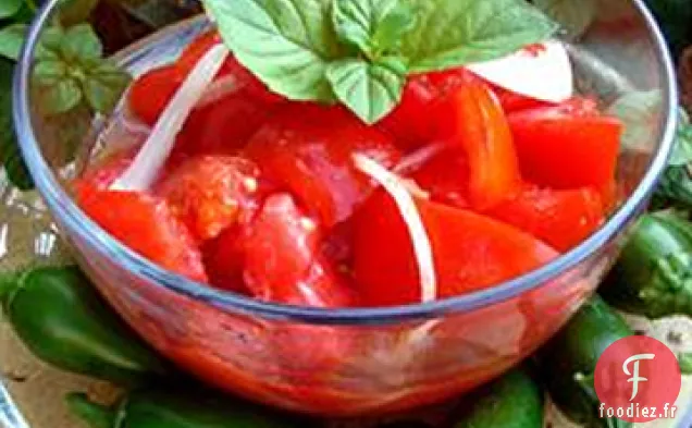 Salade de tomates Douces et acidulées de Chrissy