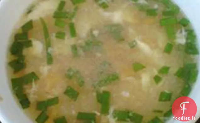 Soupe aux œufs (Meilleure que la qualité du restaurant!)