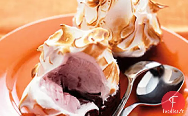 Alaska Cuit aux Fraises et au Chocolat